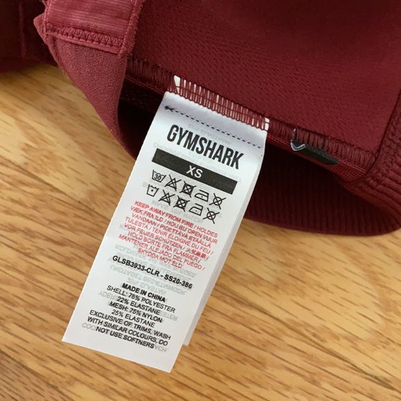 Gymshark Red High Impact Mesh Sports Bra - Picture 4 of 4